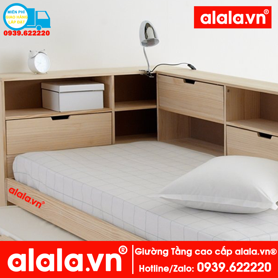 Giường tầng ALALA110 cao cấp - Thương hiệu alala.vn ( trên 1m4, dưới 1m2)