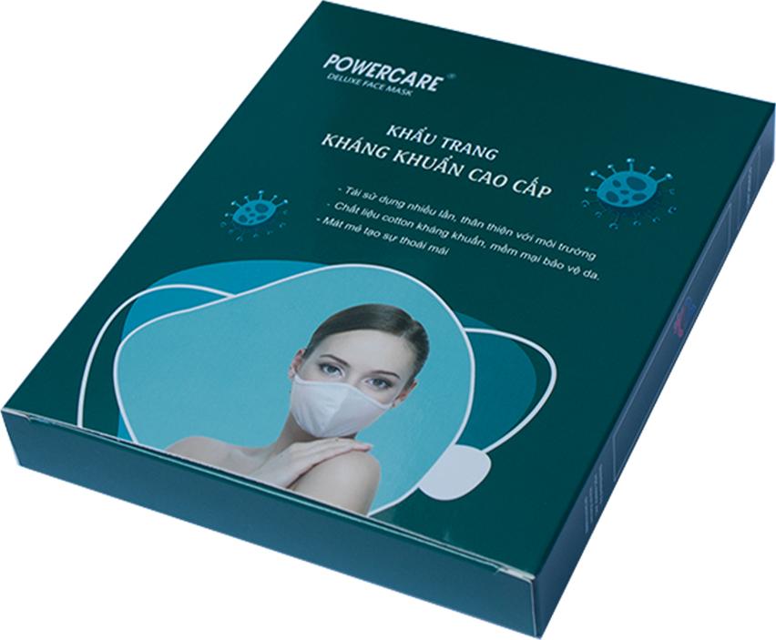 Khẩu trang vải Kháng Khuẩn Powercare Hộp 3 Chiếc - Combo 3