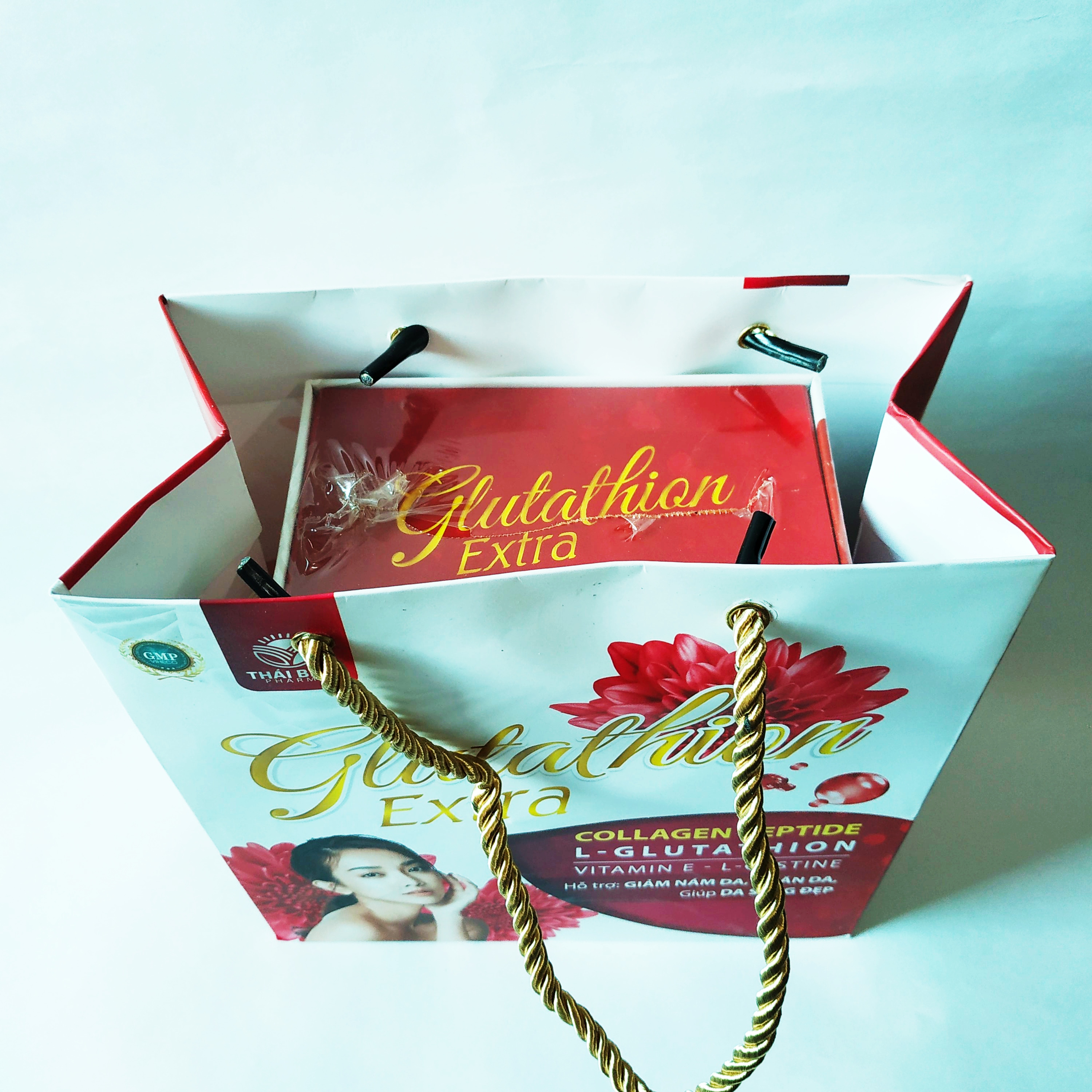 Viên Uống Làm Trắng Da Glutathion Extra – Giúp Da Trắng Sáng Từ Sâu Bên Trong – Giảm Quá Trình Lão Hóa Da – Mỗi Ngày 1 Viên Glutathione - Lọ 30 Viên