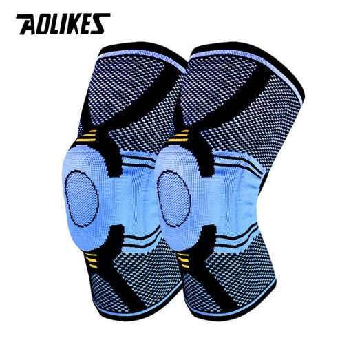 Đai bảo vệ đầu gối AOLIKES A-7725 trợ lực khớp gối với silicone đàn hồi sport knee protector