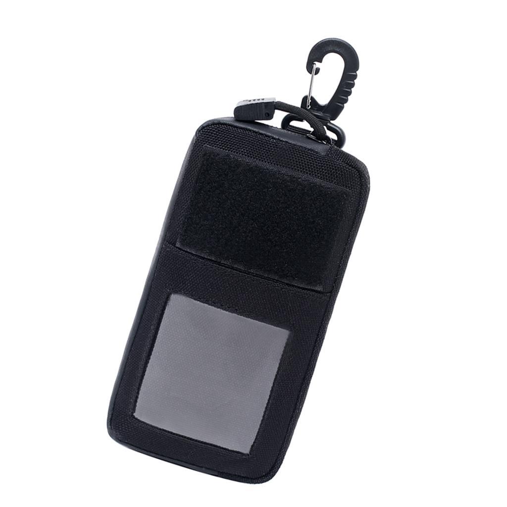 2 Pieces Nylon Waterproof Mini Wallet Card Money Key Pack Waist Bag Pack