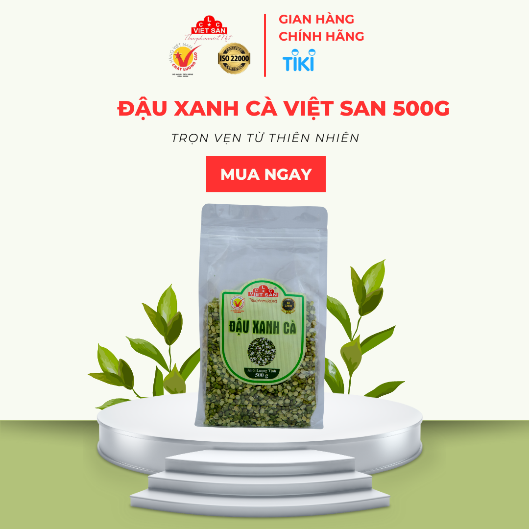 Đậu Xanh Cà Loại 1 Việt San Gói 500g