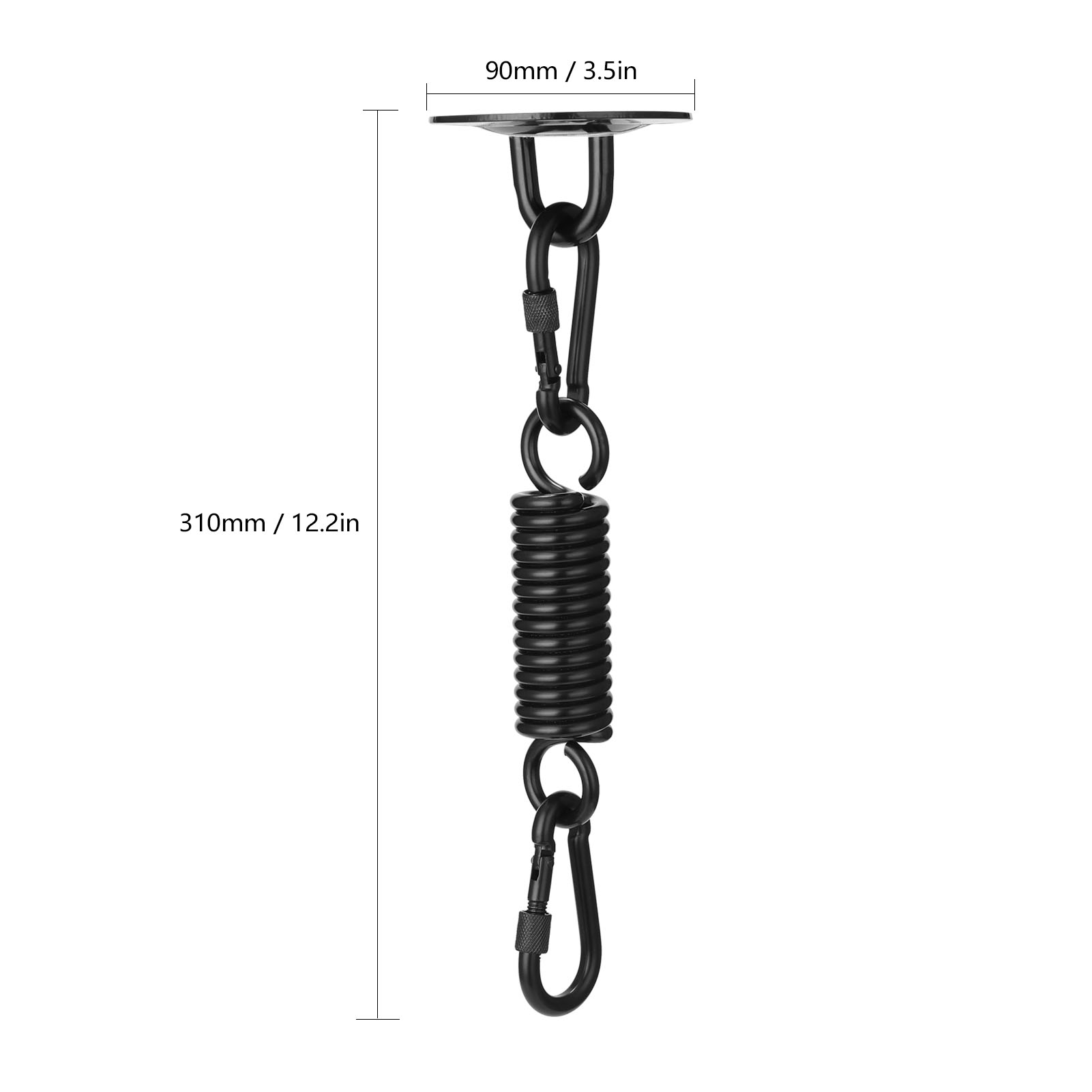 Móc treo bằng kim loại có lò xo giảm sốc mở rộng dùng cho treo xích đu