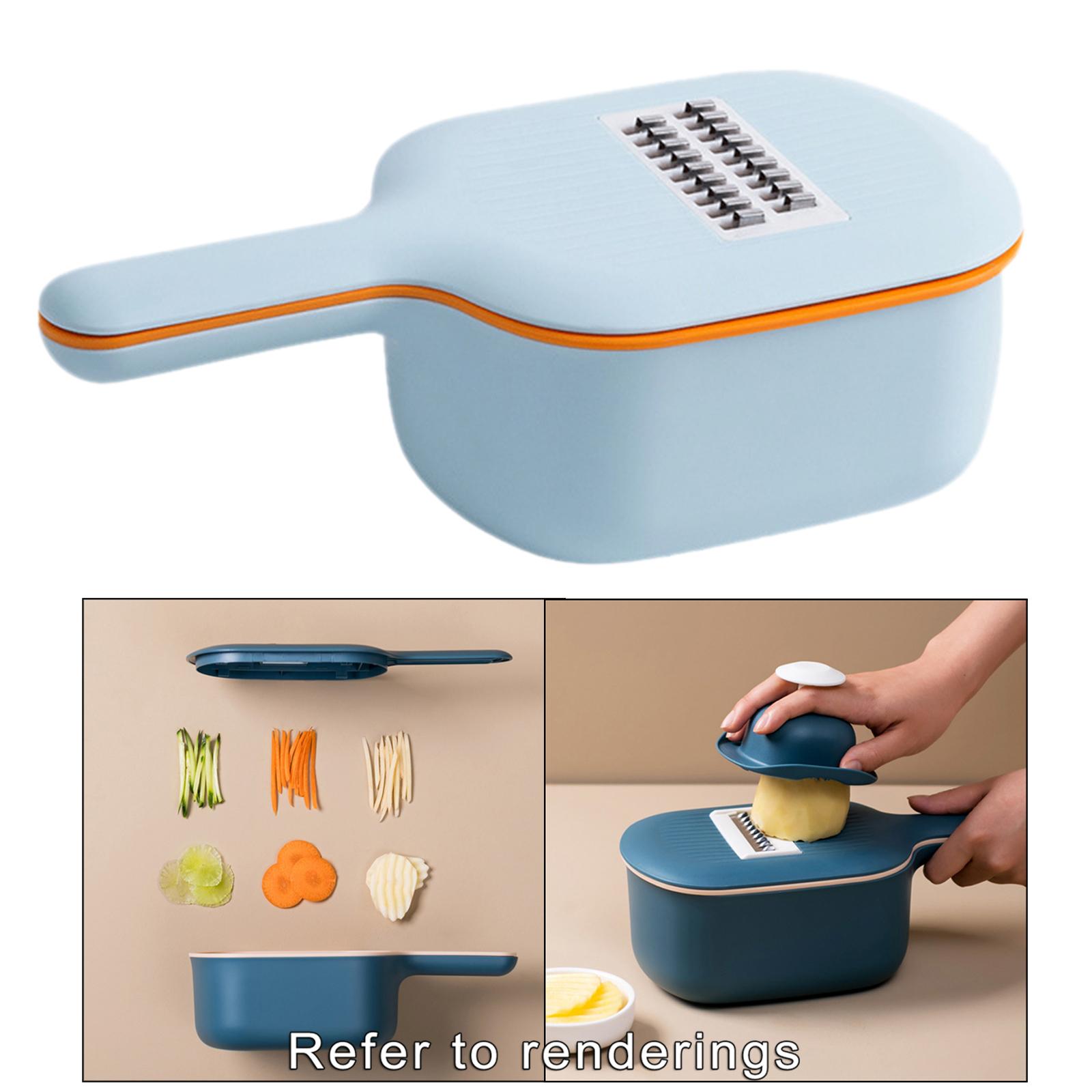 Grater Veggie Food Choppers Cutter with 4 Blades Kitchen Cooking Helper
