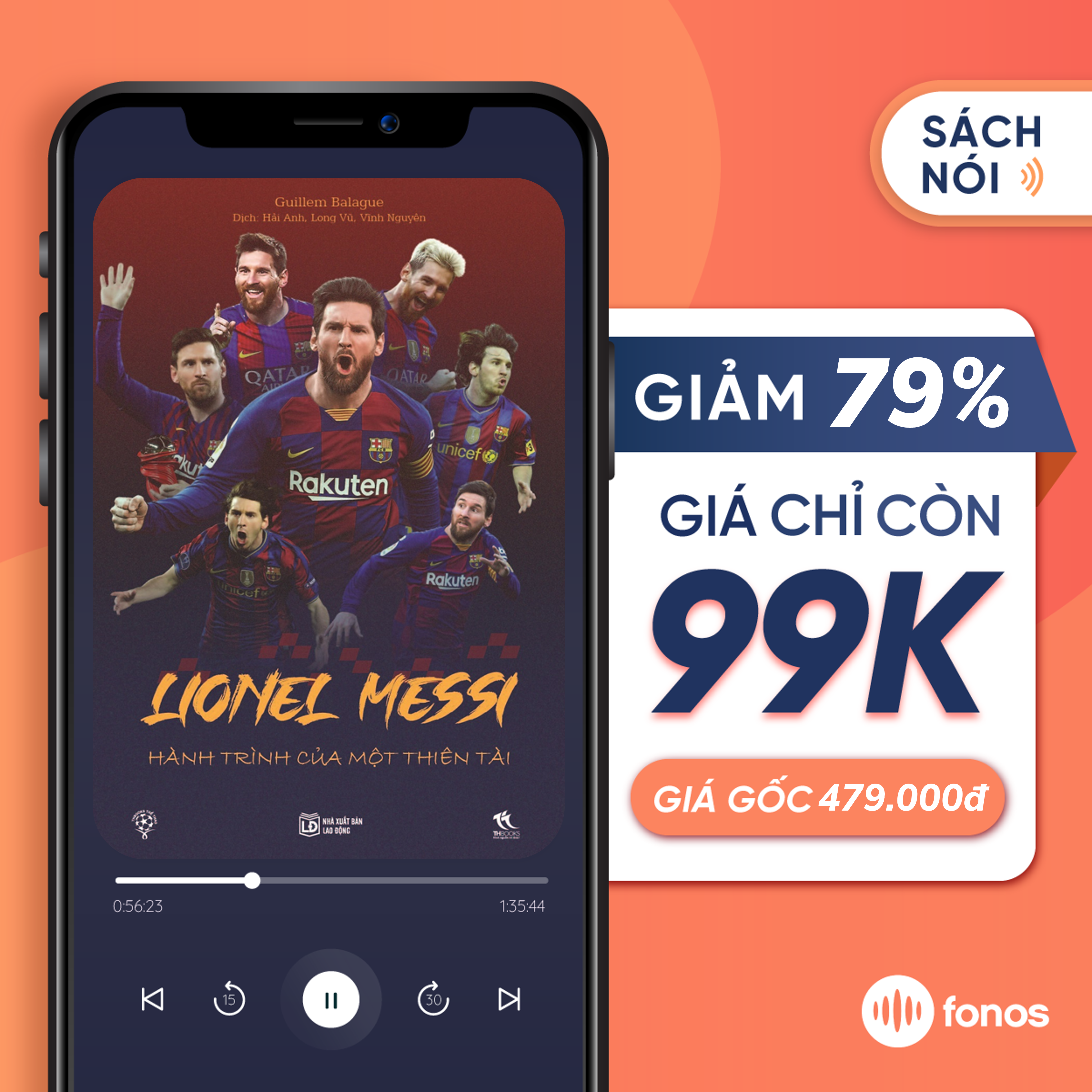 Hình ảnh [e-Voucher] Sách nói Fonos: Lionel Messi - Hành Trình Của Thiên Tài