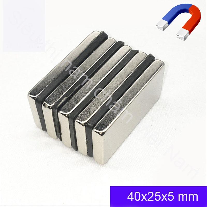 Nam châm vĩnh cửu 40x25x5mm nam châm vĩnh cửu siêu hit