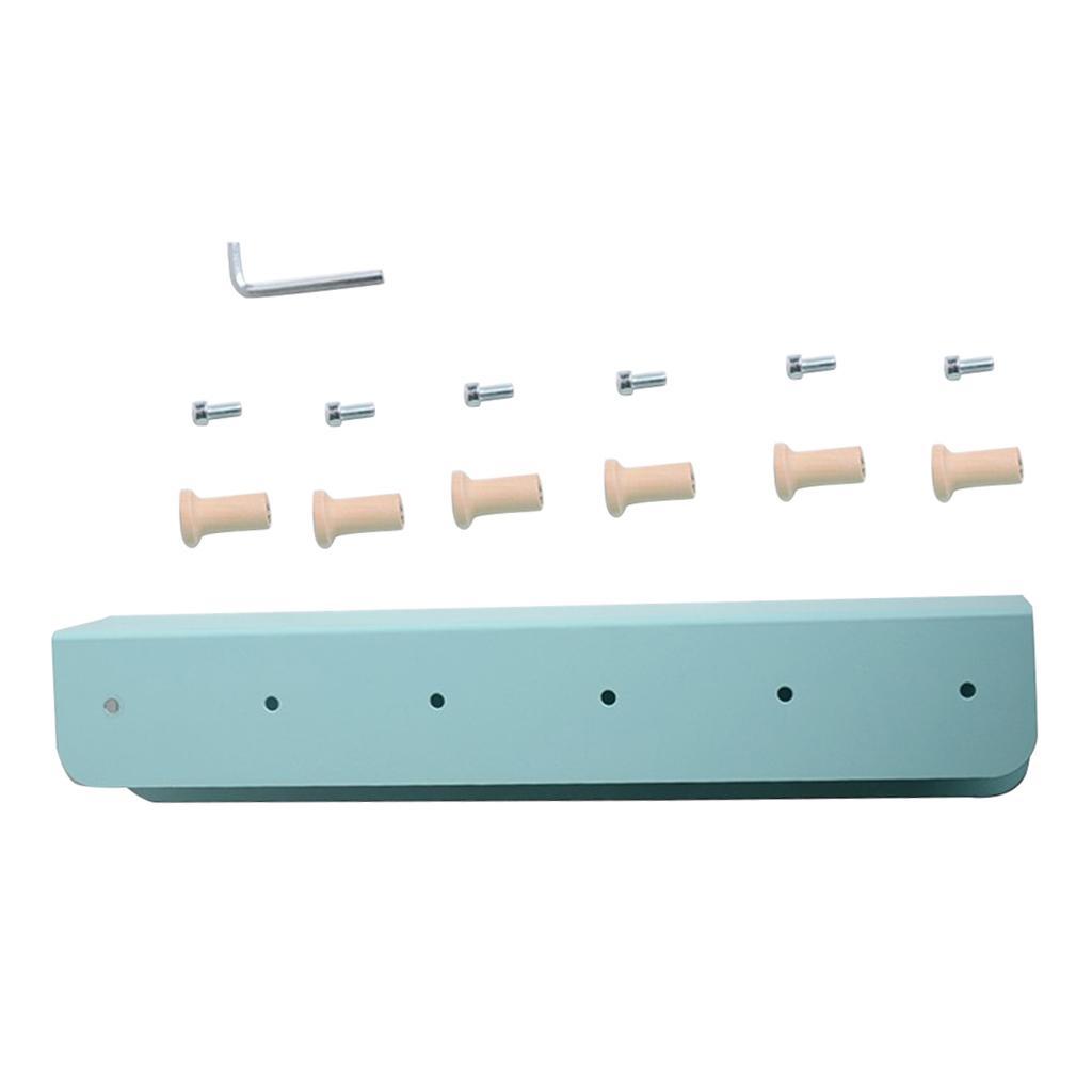Iron Wall Mounted Storage Display Hanging Rack Shelf Home Decor ~Blue