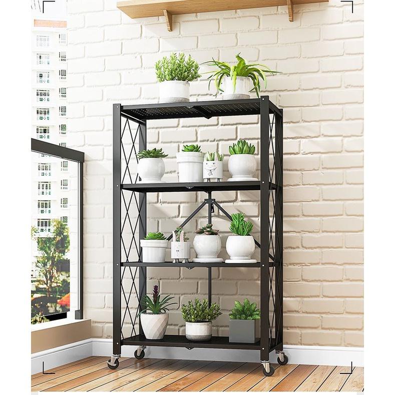 Kệ xếp gấp gọn thông minh Hàn Quốc, Kệ để đồ đa năng, 3/4/5 tầng cho nhà bếp, phòng ăn, phòng tắm