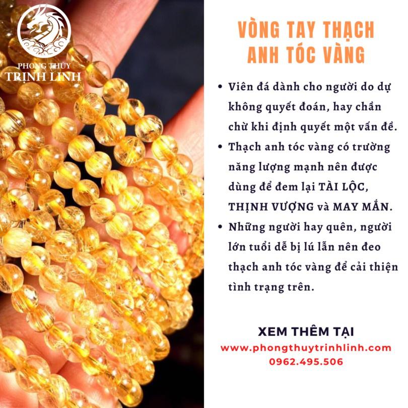 VÒNG TAY LU THỐNG TA T.Ó.C VÀNG TRÒN