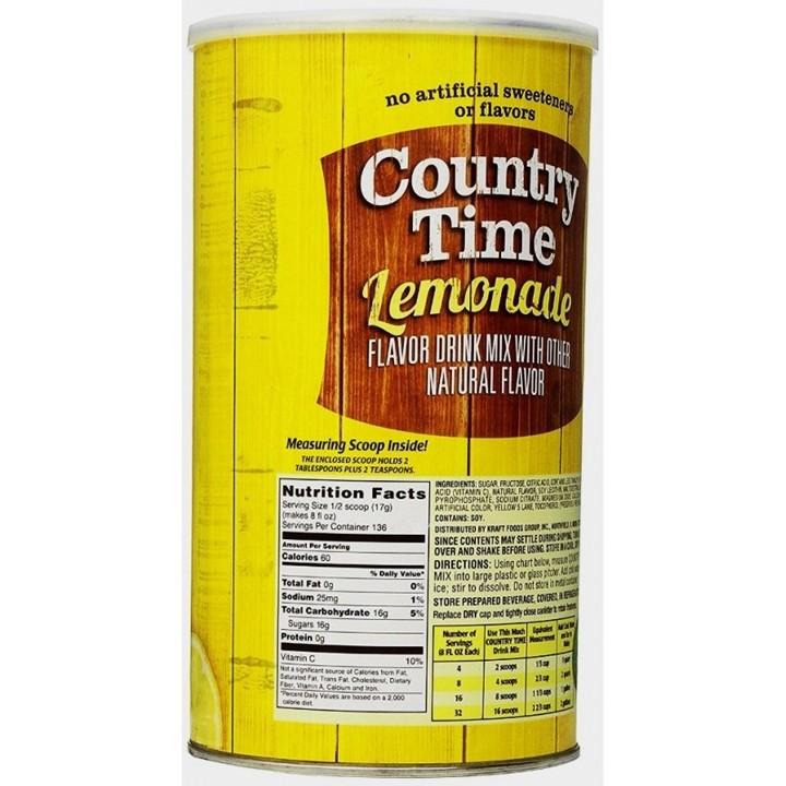 Bột Pha Nước Chanh Country Time Lemonade 2.33kg Mỹ