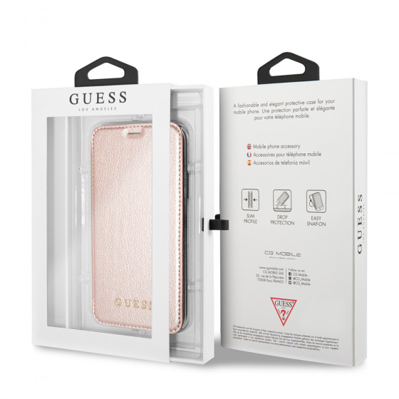 Bao Da dành cho Iphone X/XS, GUESS, Hàng Nhập Khẩu
