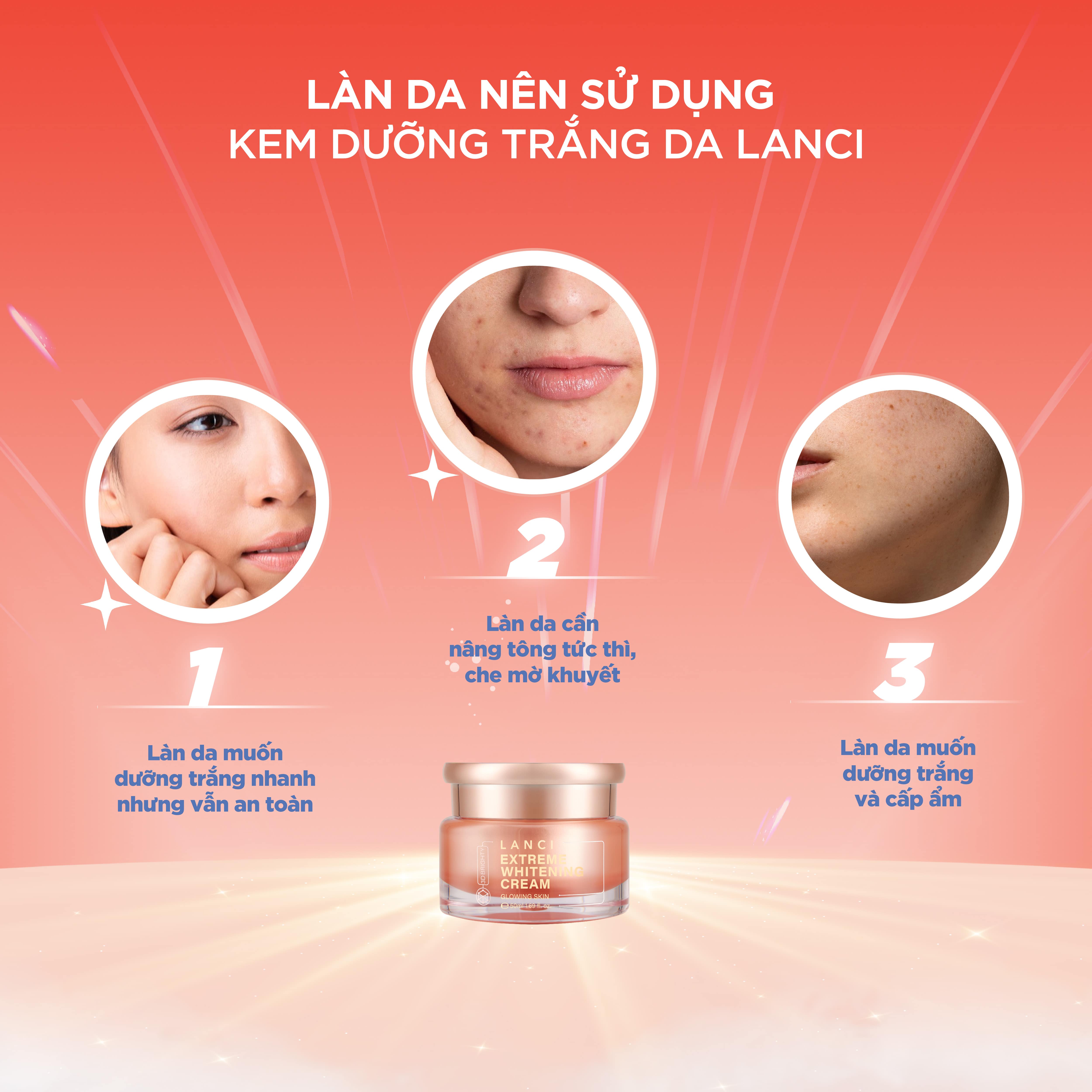 Kem Dưỡng Trắng Da LANCI Extreme Whitening Cream 50ml