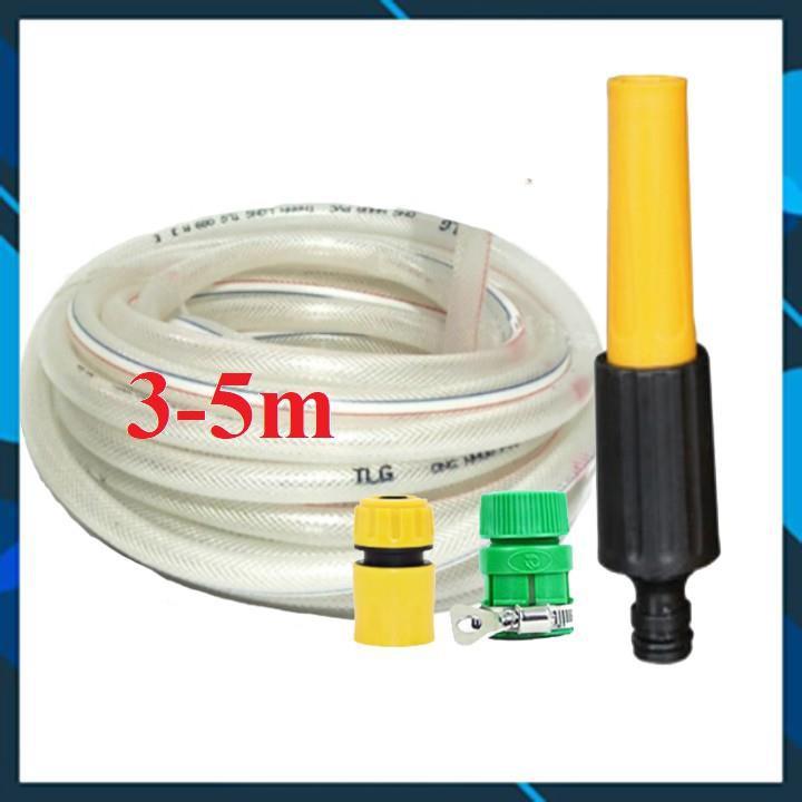 Vòi Xịt️ Bộ dây vòi xịt nước rửa xe, tưới cây , tăng áp 3 lần, loại 3m, 5m 206622-5Mcút sập+ túi đựng bút