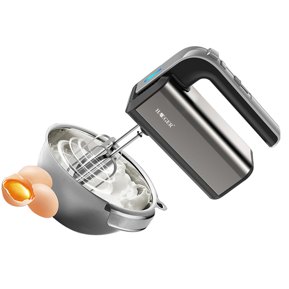 Máy đánh trứng và làm bánh cầm tay nhãn hiệu Haeger HG-6664 5 mức tốc độ đánh, Công suất 500W - Hàng chính hãng