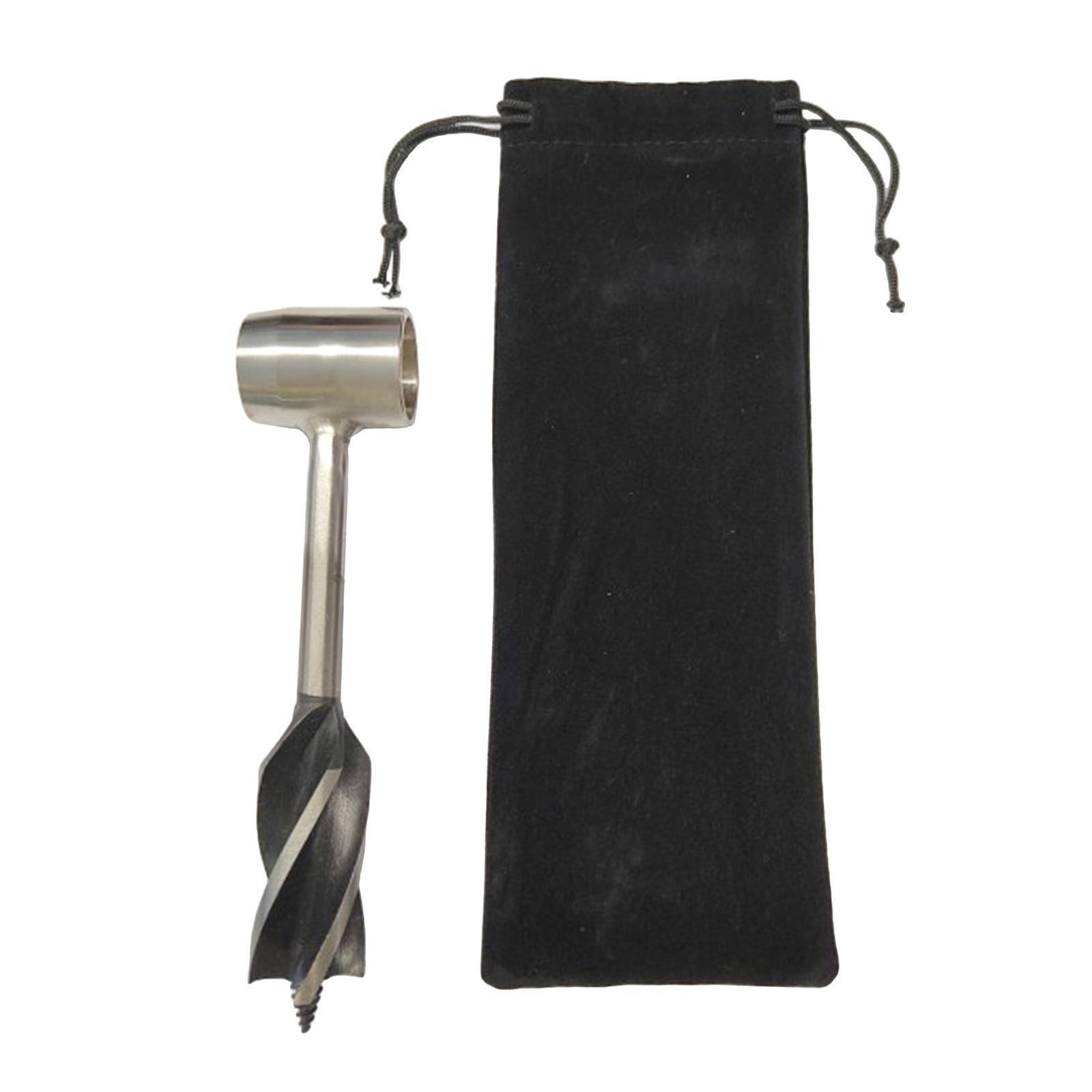 2x Stainless Steel Manual Wood Auger Survival Tools for Outdoor Emergency