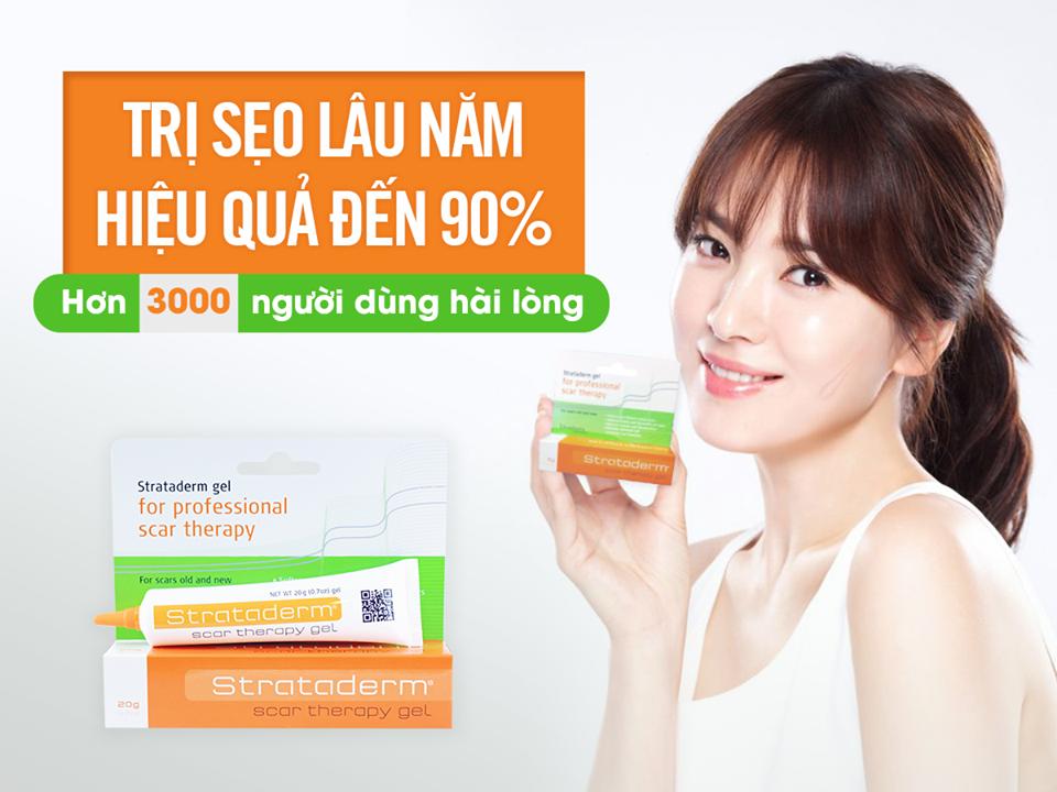 Gel Hỗ Trợ Cải Thiện Sẹo Lâu Năm, Sẹo Lồi Strataderm Thụy Sĩ