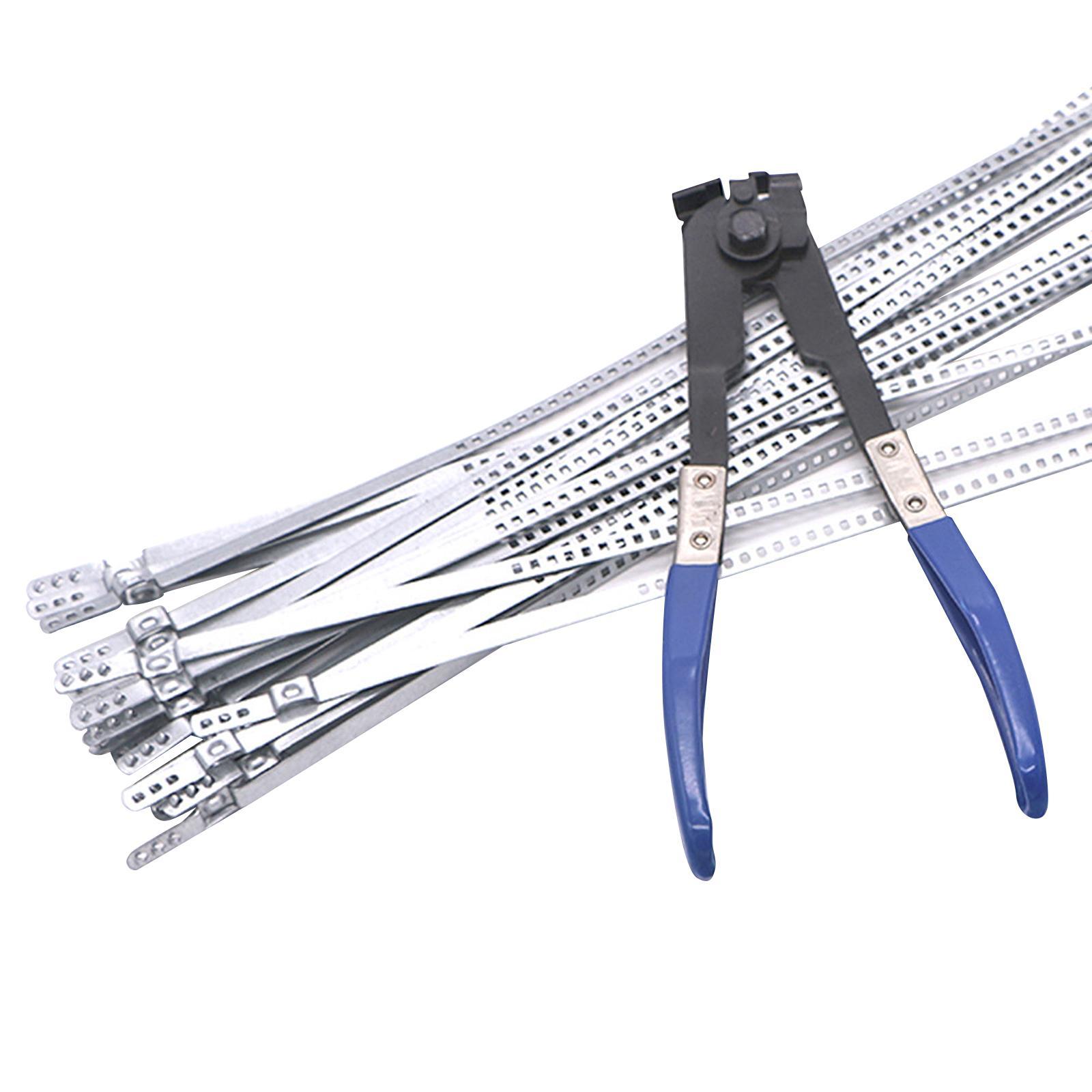 CV Boot Tool with 24 Bands Clamp Cinch Tool Car Easy to Use Portable Durable Water Pipe Crimping Pliers Universal Clamp Pliers Accessories
