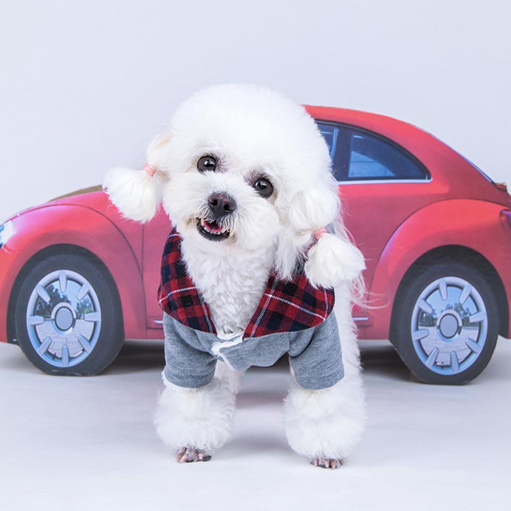 Dog Autumn Winter Warm Cotton Coat For Small Medium Dogs Puppies