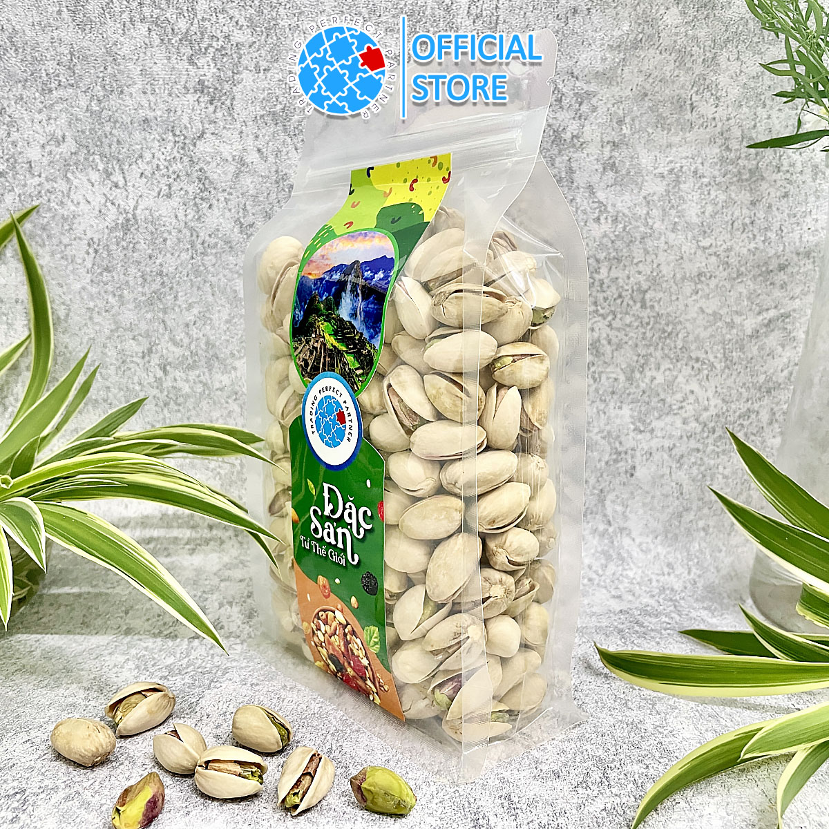 Hạt Dẻ Cười Mỹ Rang Muối Trading Perfect Partner túi 500g - Dẻ cười hạt siêu to, dòng Olam thượng hạng, không tẩy trắng