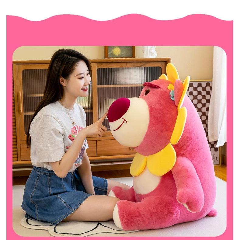 Gấu bông Lotso gấu dâu mặt hoa cao cấp - QCCC - đủ size