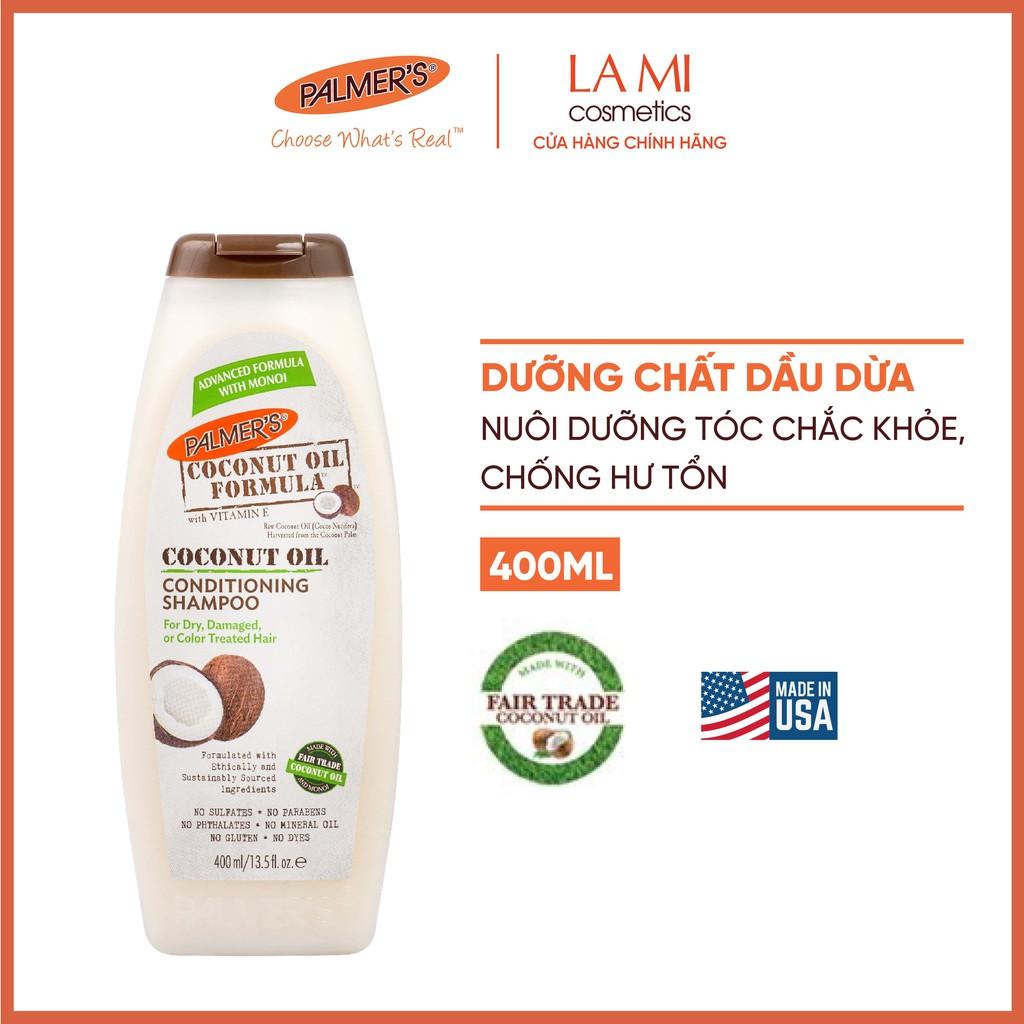 Dầu gội đầu dưỡng tóc dầu Dừa Palmer's 400ml