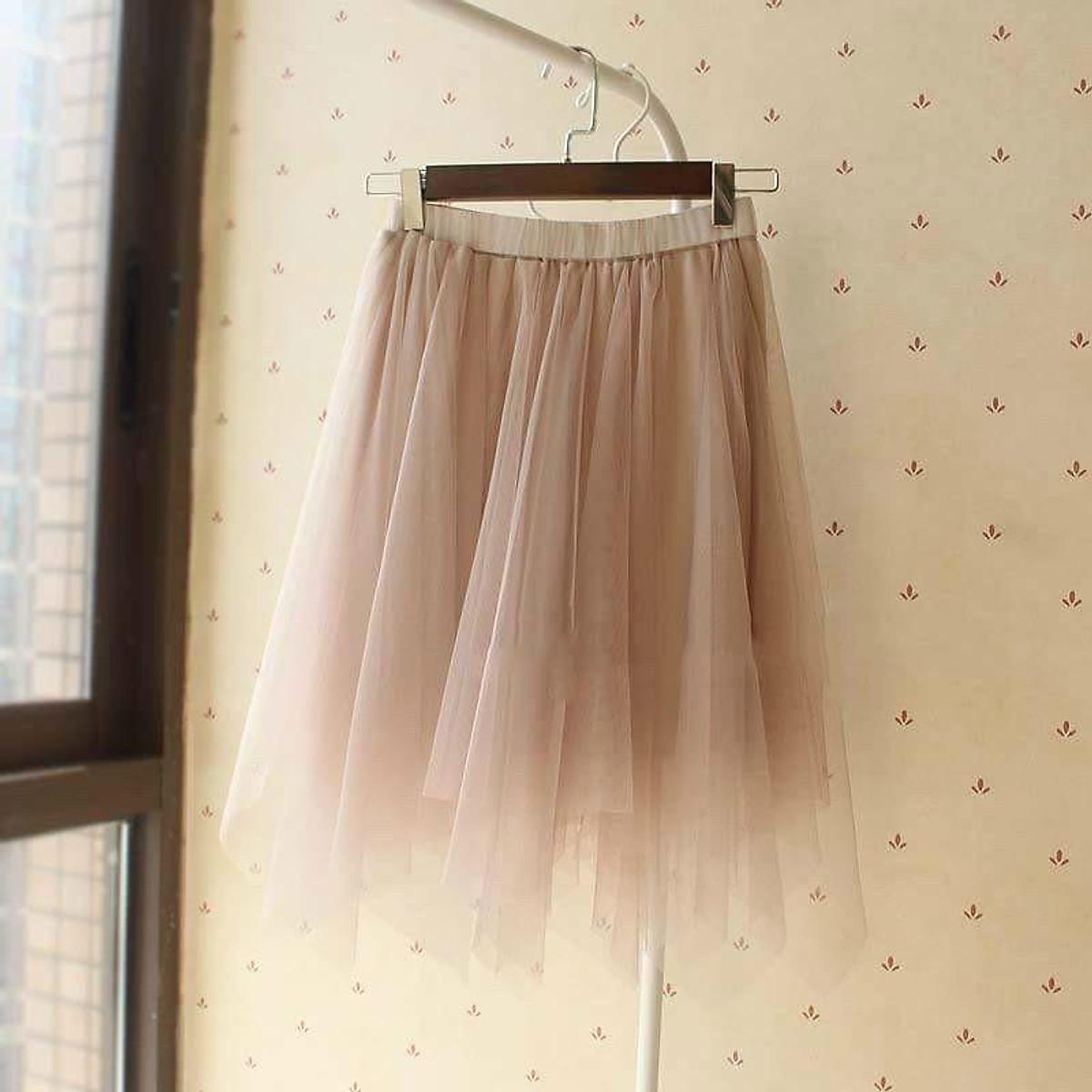 Chân váy lưới nhọn 2 lớp