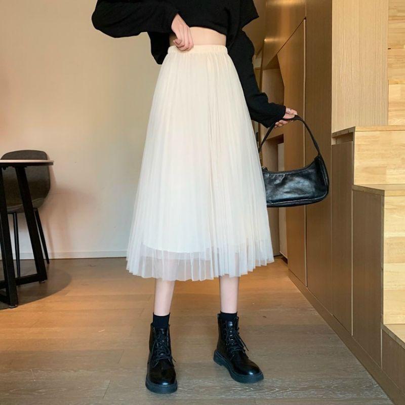 Chân váy voan lưới xoè công chúa