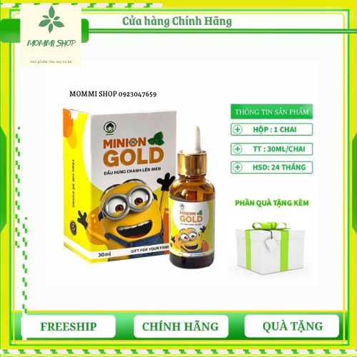 Dầu húng chanh Minion Gold 30ml