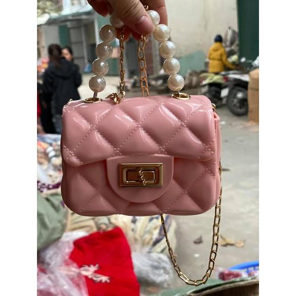 TÚI ĐEO CHÉO MINI QUAI NGỌC SIÊU ĐẸP CHO MẸ VÀ BÉ