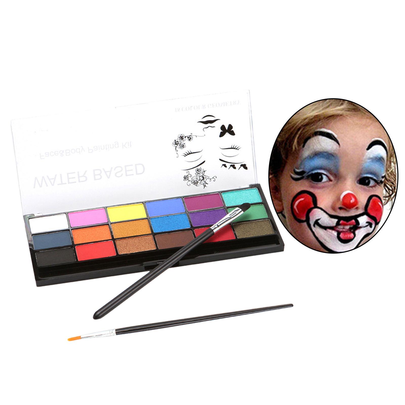 Face Body Paint Palette Professional Non-toxic Toner Safe Water-Based Paints