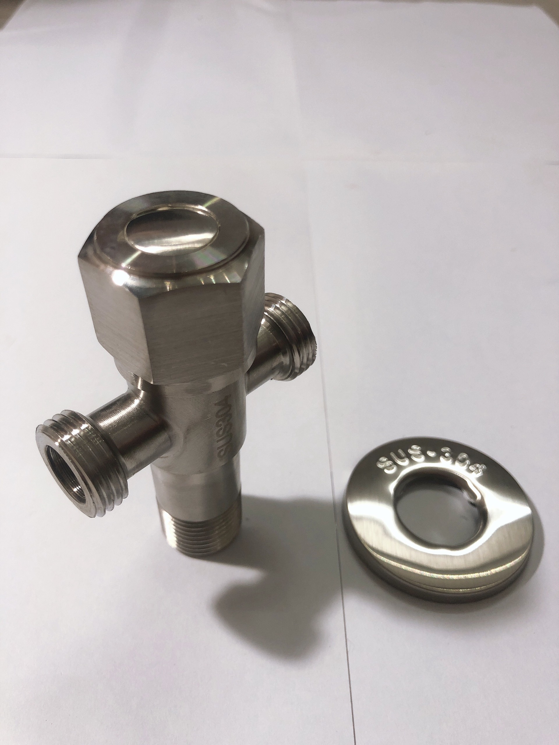 Van giảm áp inox SUS 304 - T giảm áp - Van chia giảm áp lực nước - Van T chia giảm áp - Khoá giảm áp - khoá 2 đường nước