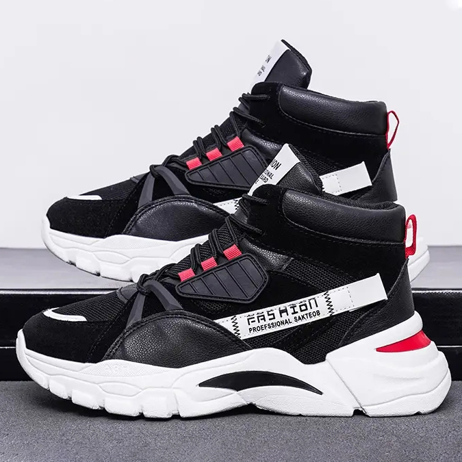 Giày Thể Thao Nam GEMI - Giày Sneaker Màu Đen, Giày Thể Thao Chạy Bộ, Thoáng Khí - G5336