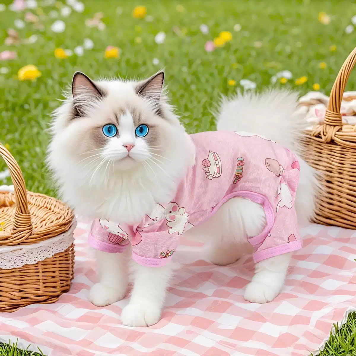 QUẦN ÁO MỎNG THOÁNG KHÍ MÁT MẺ SIÊU VIP TỪ 0.5-7.5KG DÀNH CHO THÚ CƯNG CHÓ MÈO