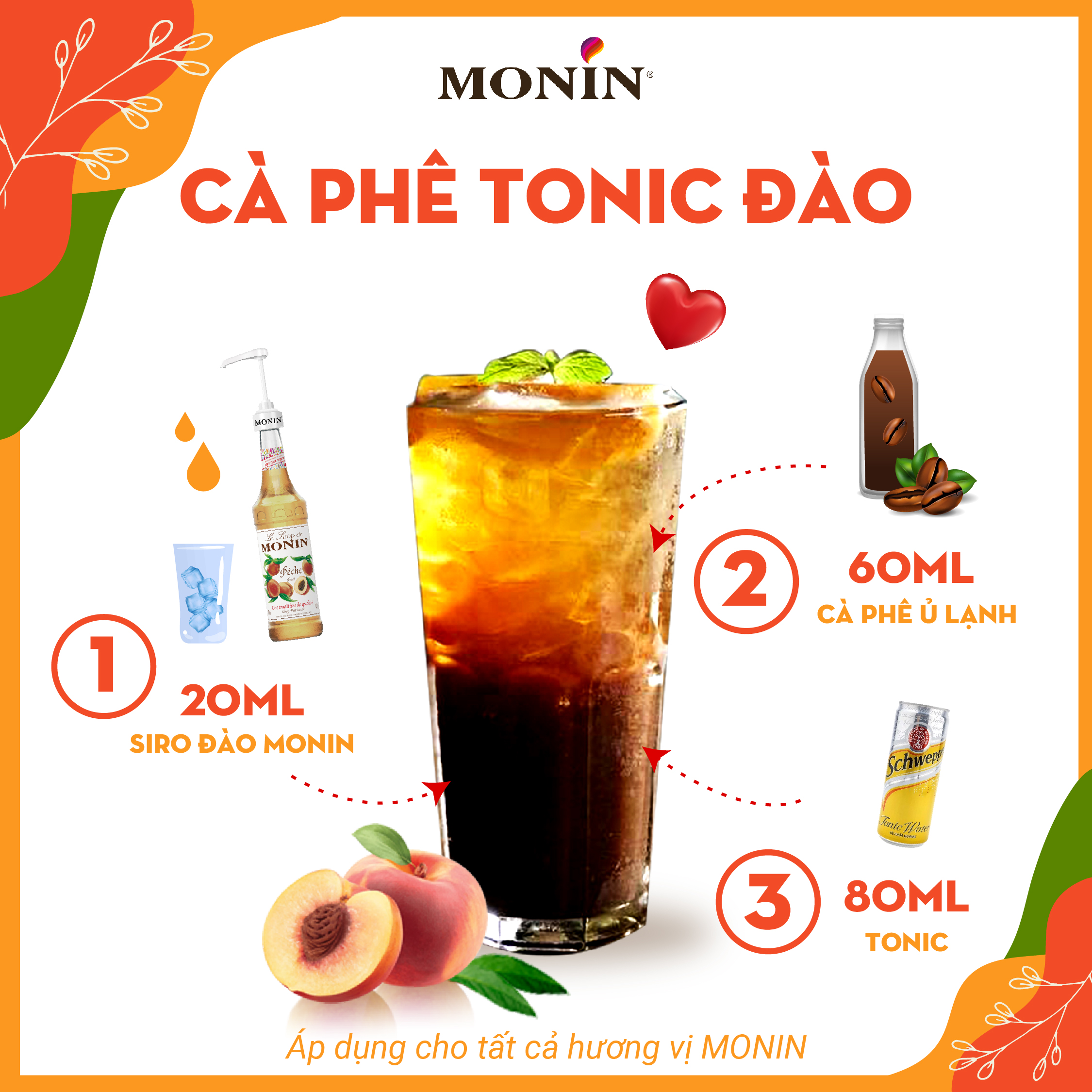 Siro Đào MONIN - 700ML