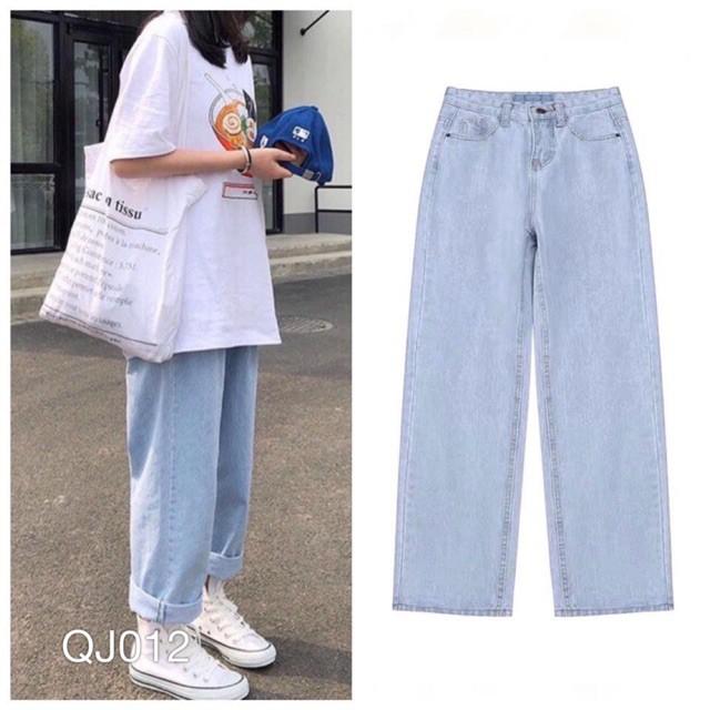 QUẦN JEANS NỮ ỐNG RỘNG HÀNG ĐẸP