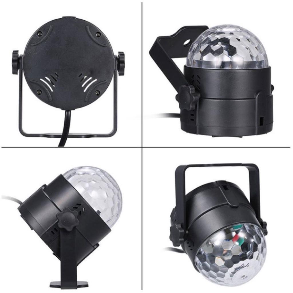 Đèn Led Xoay Trang Trí 7 Màu Cảm Ứng Xoay 360 Độ - Đèn Trang Trí Sân Khấu, Phòng Karaoke