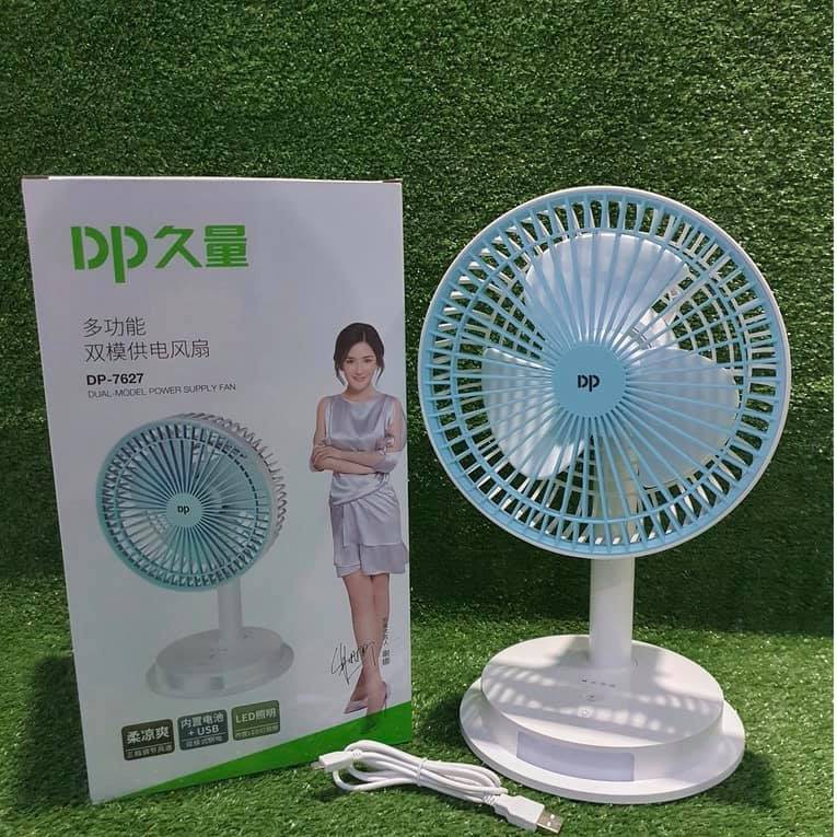 quạt để bàn mini HN dp 7627 Thiết kế thời trang tiện lợi có thể đặt như một quạt bàn hoặc treo tường - Giao Ngẫu Nhiên