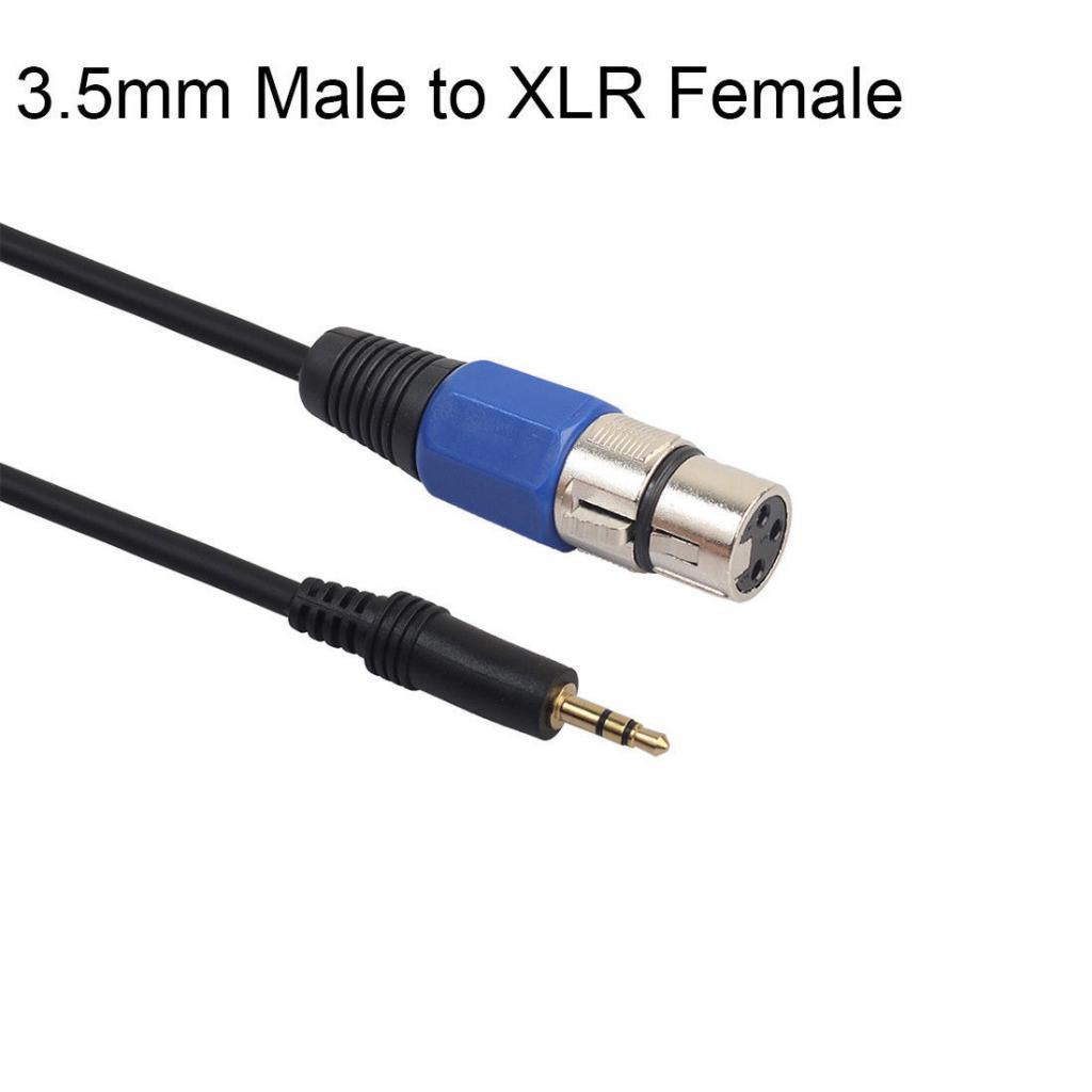 5 m Male Plug 3.5mm Audio Cable Mic Adapter to XLR Female for Speaker