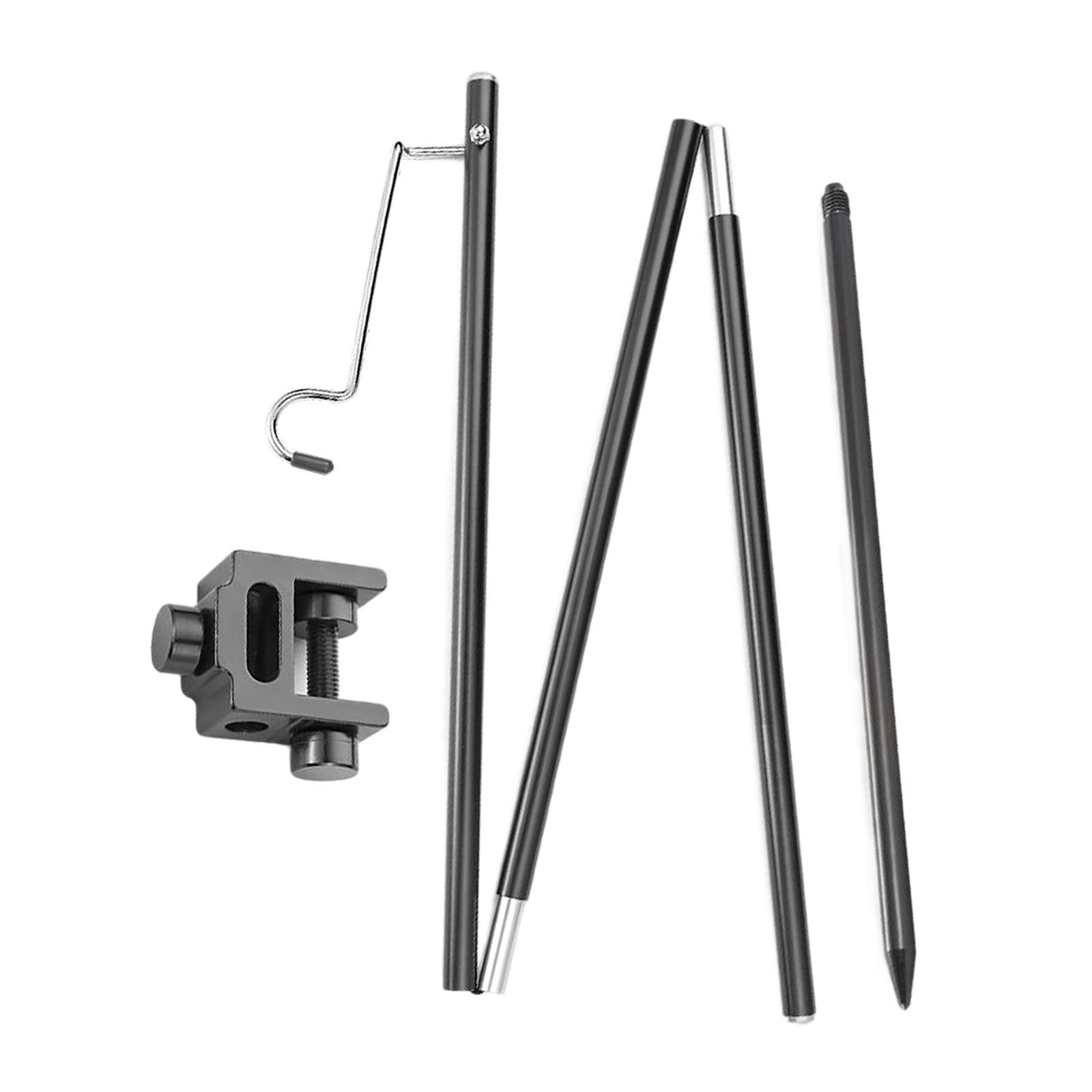 Folding Lamp Pole for Camping Table Lantern Stand Portable Aluminum Alloy Lantern Stand for Outdoor, Backpacking, Hiking, Picnic, Fishing