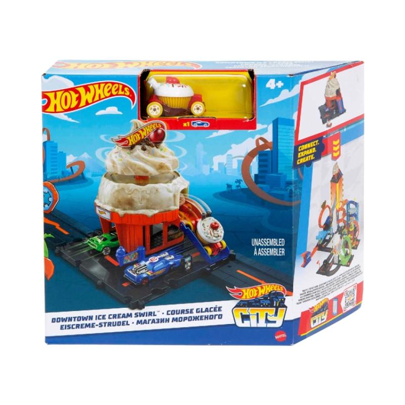 Đồ Chơi HOT WHEELS Tiệm Bán Kem Hot Wheels City HKX38/HDR24