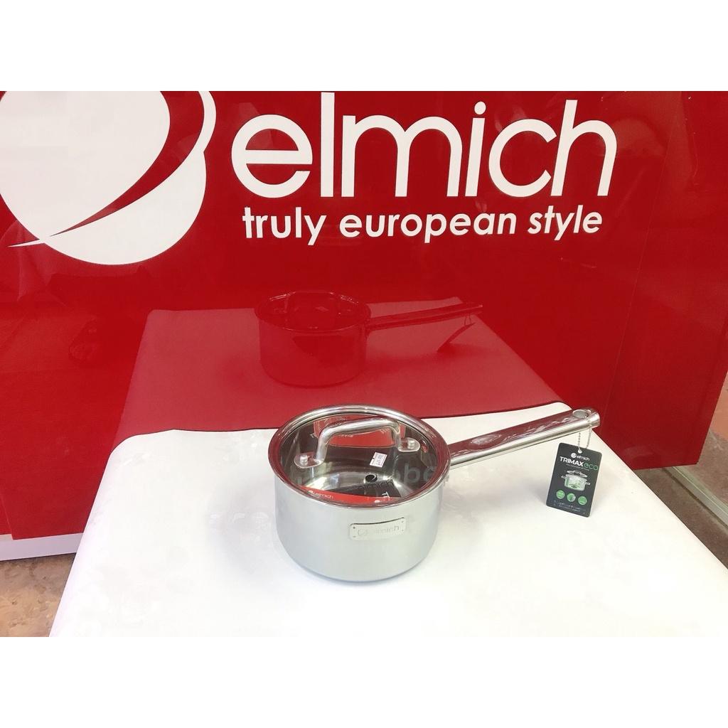 quánh inox nấu bột nồi nấu cháo Elmich eco 3990 kích thước 16cm inox 304 đáy từ đúc nguyên khối