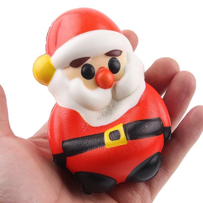 Squishy Lớn JUMBO Hình ông già noel 2 cúc áo Đồ Chơi Xốp Giảm Stress Hình mềm mịn dễ Thương đàn hồi Cho Bé