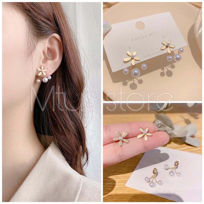Khuyên tai ngọc đeo được 2 kiểu