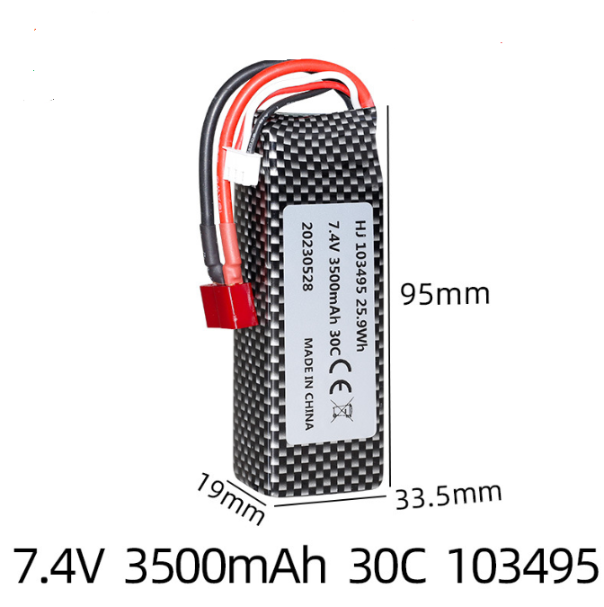 Pin Lithium Lipo 2s 7.4v 3500mah 103495 Xe Điều Khiển Wltoys 144001 124018 124019