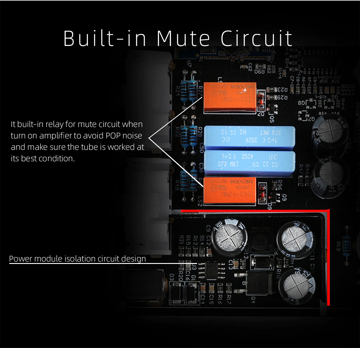 Bộ Preamplifier FX-AUDIO TUBE-03 MKII Bản Nâng Cấp Dùng Bóng 6K4 Chipset ESS9023 Công Nghệ Bluetooth 5.0 HIFI Audio Treble Bass Adjustment Pre-amps DC12V - Hàng Chính Hãng