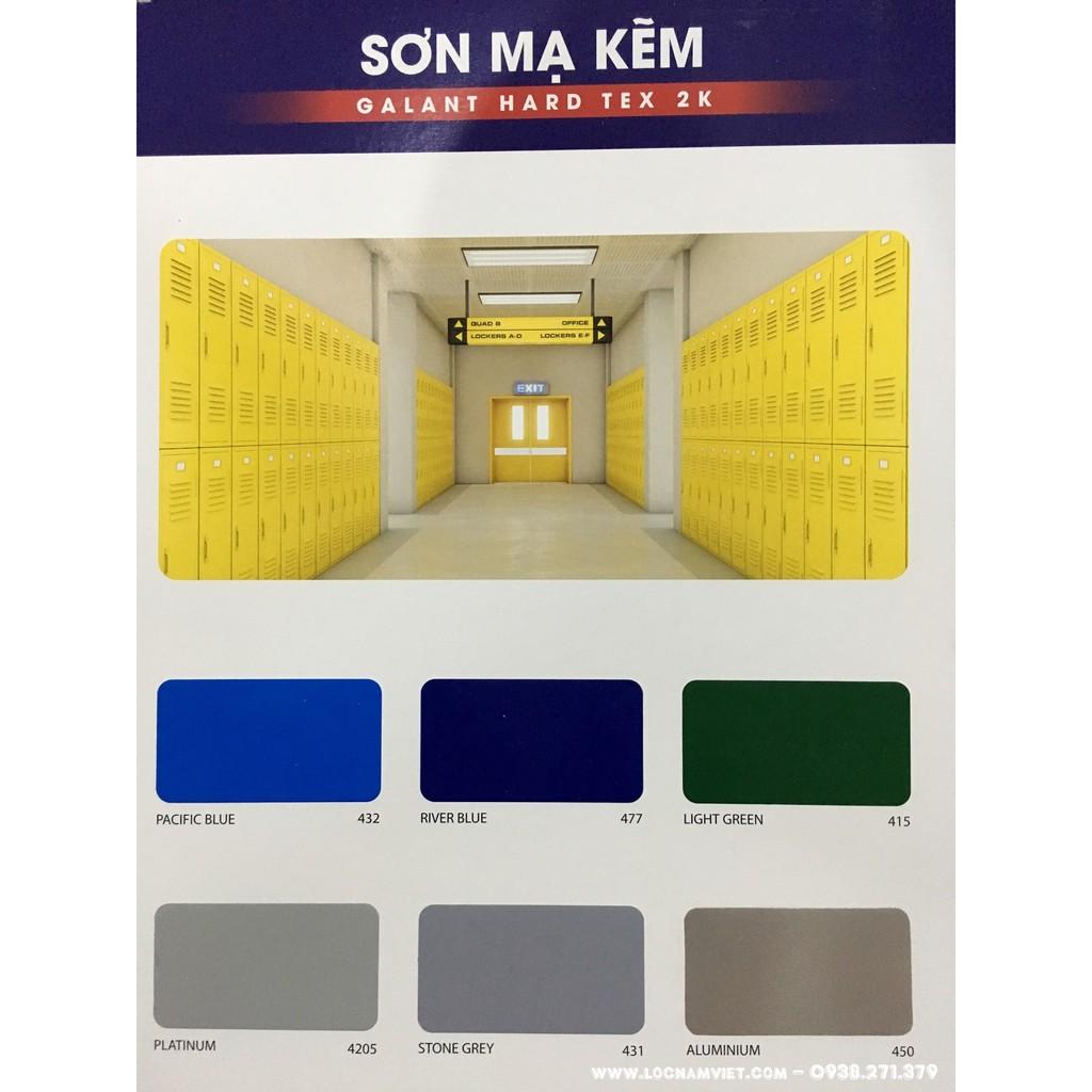 Sơn sắt mạ kẽm Galant Hard Tex 2k màu xám 431