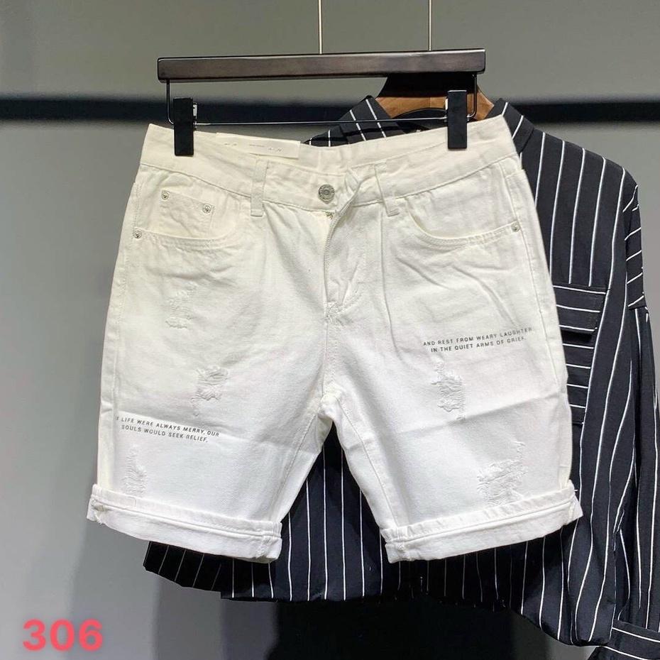 Quần short jean chất bò co giãn- quần lửng nam nhiều mẫu thời trang TINA ms304