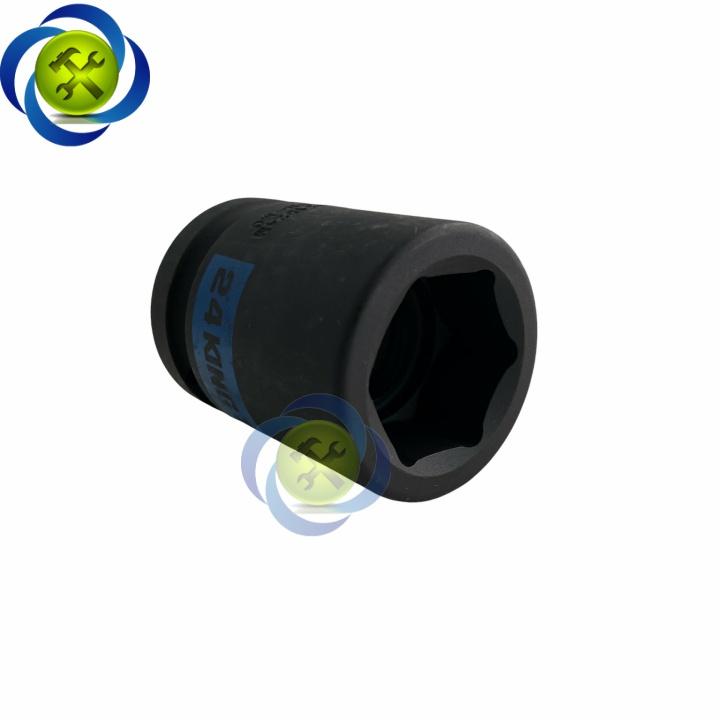 Tuýp 24mm 3/4 Kingtony 651524M loại ngắn 6 cạnh màu đen
