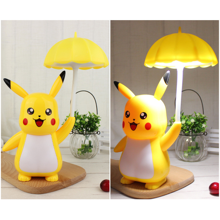 Đèn LED Pikachu Cầm Dù - 3 Kiểu Đèn