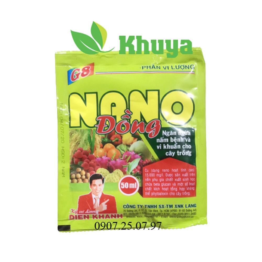 Phân bón vi lương Nano Đồng 50ml Ngăn Ngừa Nấm và Vi Khuẩn